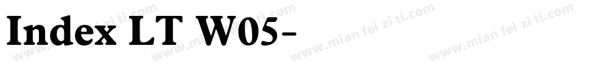 Index LT W05字体转换